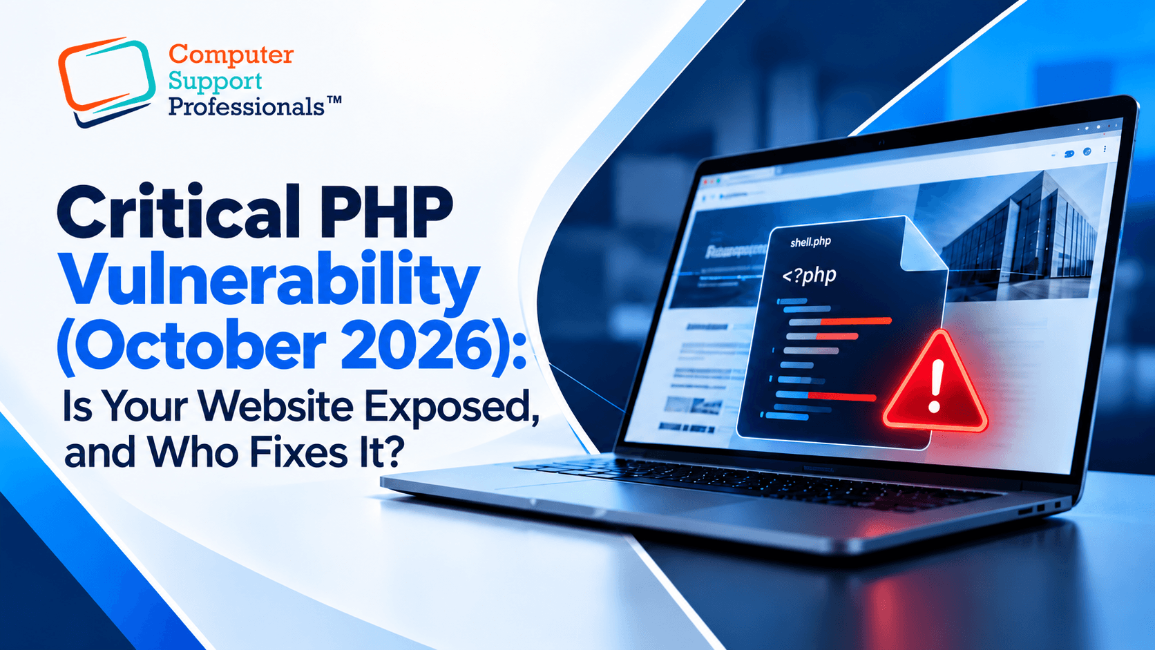 Critical PHP vulnerability (October 2026): is your website exposed, and who fixes it?